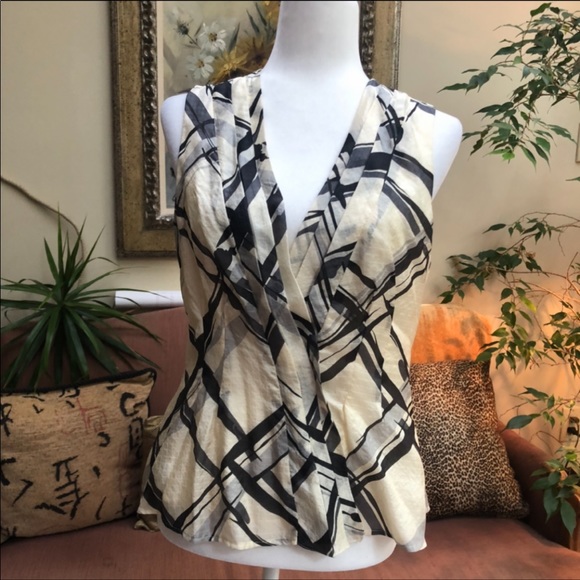 Nanette Lepore Sleeveless Size 10 Silk Blouse - Picture 2 of 11